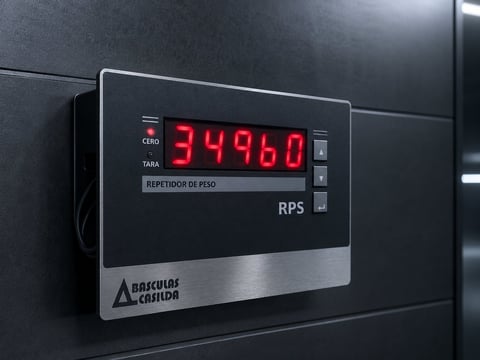 Display remoto RPS de 1 pulgada para interiores en acero inoxidable con pantalla LED